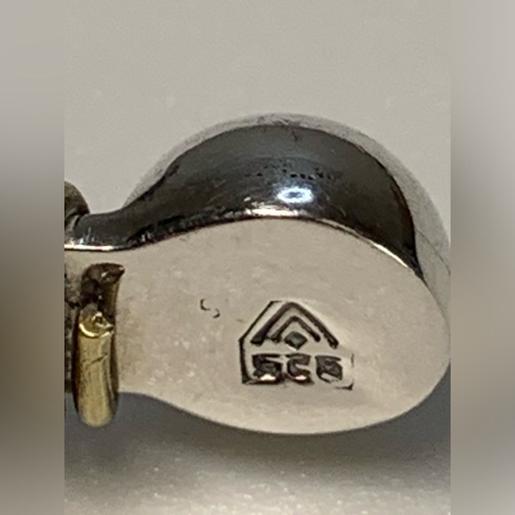 Silpada Vintage RARE Sterling Silver & Interlaced/Wrapped Brass Cuff Bracelet - Picture 5 of 11